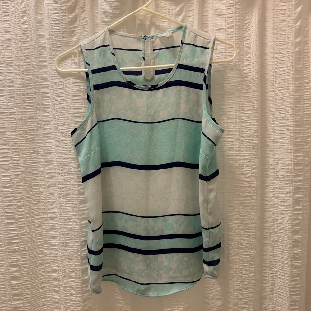 Sheer flowy tank top